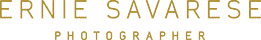Ernie Savarese Photographer Text Logo Light Gold