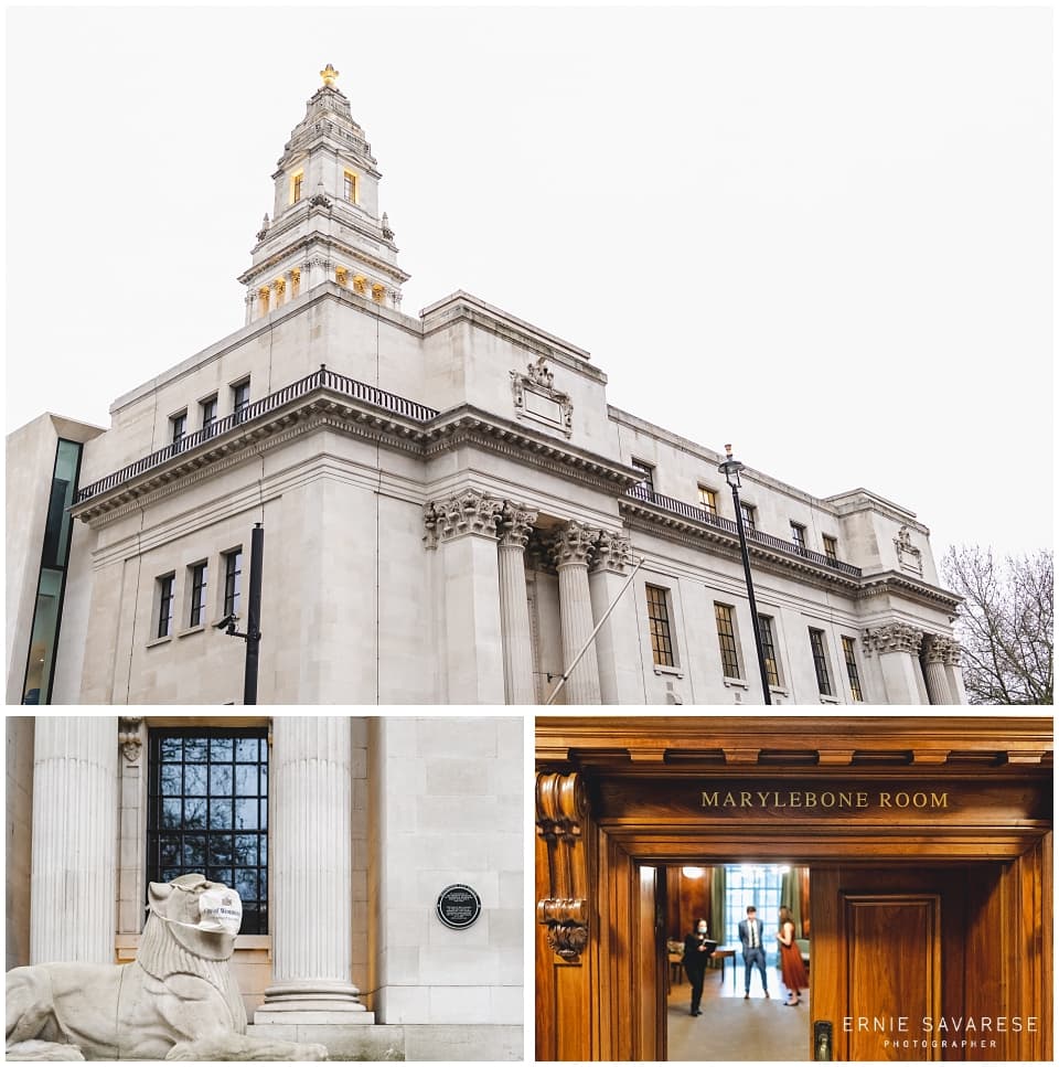 Register Office Wedding Photography Old Marylebone Town Hall